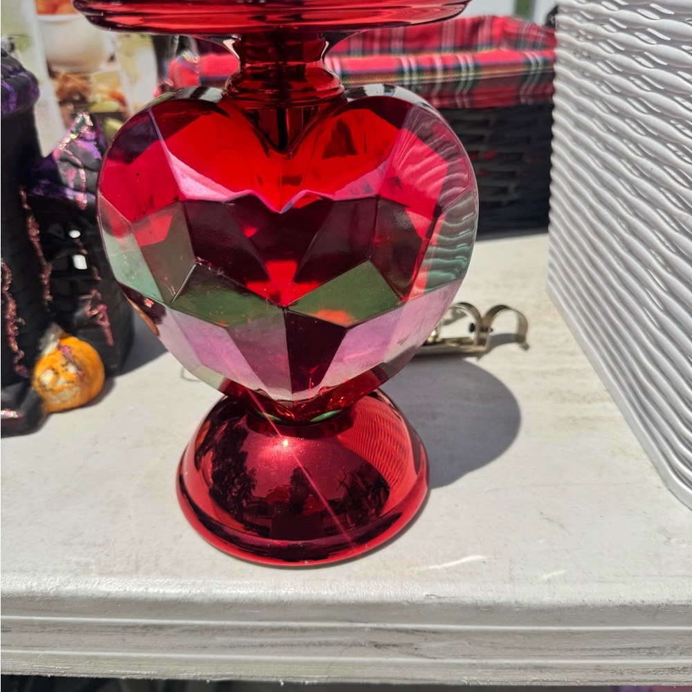 Bath & Body Works Red Heart Candle Holder